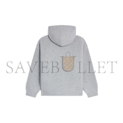 CELINE HOODED SWEATER IN RIBBED WOOL RY0FV0ZTQ.08GC CELINE HOODED SWEATER IN RIBBED WOOL RY0FV0ZTQ.08GC